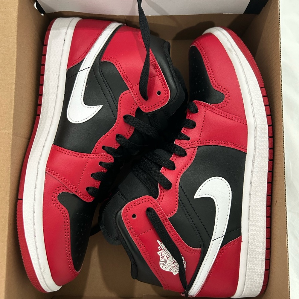 Nike Black and Red Sneakers